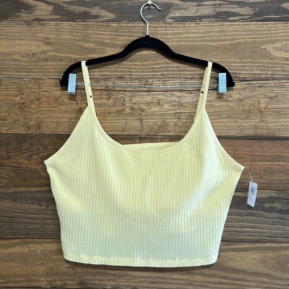 Strappy Rib-Knit Cropped Tank Top for Women - Picture 7 of 12